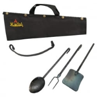 Kadai Set of 3 Utensils with Canvas Carrier