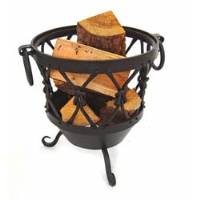 Rustic Log Basket