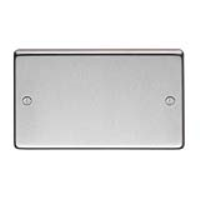 Satin Stainless Steel Double Blank Plate