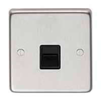 Satin Stainless Steel BT Slave/BT Master Telephone Socket