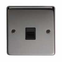 Black Nickel BT Slave/BT Master Telephone Socket