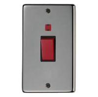 Black Nickel Double Plate Cooker Switch