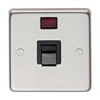 Satin Stainless Steel Single Plate Cooker Switch