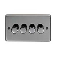 Black Nickel Quad Dimmer Switch - 400w