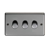 Black Nickel Triple Dimmer Switch - 400w