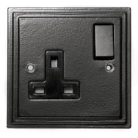 Black Single Socket