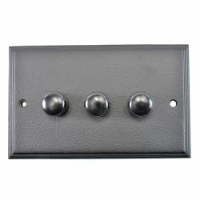 Black Triple Dimmer Switch