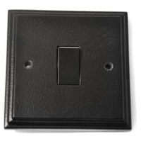 Black Single Light Switch