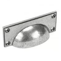 Blacksmith Pewter Patina Art Deco Drawer Pull