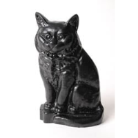 Small Black Cat Door Stop