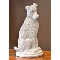 White Terrier Dog Door Stop