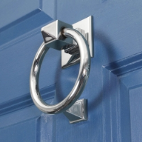 Bloomsbury Round Door Knocker - Polished Chrome