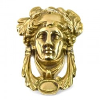 Brass Grecian Goddess Door Knocker