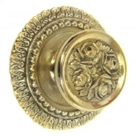 Brass Rose Centre Door Knob