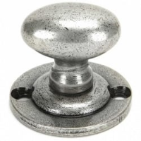 Blacksmith Pewter Patina Oval Rack Bolt Thumb Turn