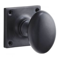 Croft 1754SQ Oval Door Knob on a Square Rose