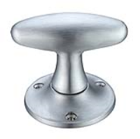 Richmond Oval Door Knobs - Satin Chrome