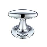 Richmond Oval Door Knobs - Polished Chrome