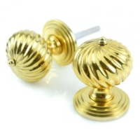 Brass Spiral Door Knobs