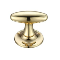 Richmond Oval Door Knobs - Polished Brass