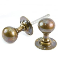 Antique Brass Round Door Knobs