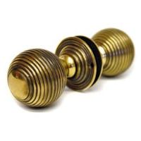 Grand Brass Beehive Door Knobs