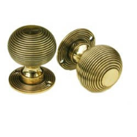 Solid Brass Beehive Door Knobs