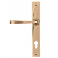 Avon Slimline Sprung Lever Espagnolette - Polished Bronze