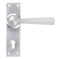 Satin Chrome Straight Lever Door Handle
