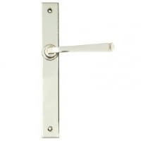 Avon Slimline Sprung Lever Latch Set - Polished Nickel