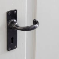 Black Lever Door Handle