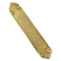 Scroll Brass Finger Plate