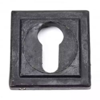 Blacksmith External Beeswax Square Euro Escutcheon