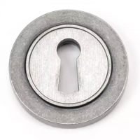 Blacksmith Pewter Patina Round Escutcheon