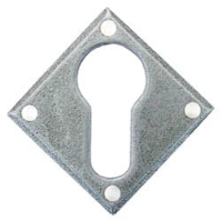 Blacksmith Pewter Patina Diamond Euro Escutcheon