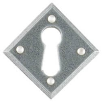 Blacksmith Pewter Patina Diamond Escutcheon