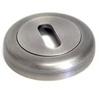 Round Escutcheon with a Radius Edge - Matt Gun Metal Finish