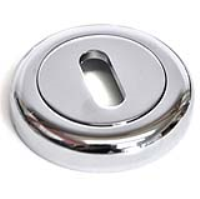 Round Escutcheon with a Radius Edge - Chrome Finish