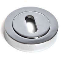 Round Escutcheon - Chrome Finish