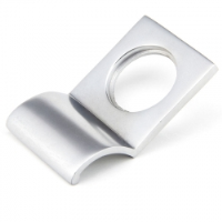 Rustic Cylinder Latch Cover - Satin Chrome