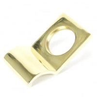 Rustic Cylinder Latch Cover - Polished Brass