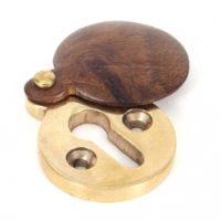 Rosewood Round Escutcheon