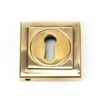 Aged Brass Square Escutcheon