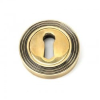 Aged Brass Beehive Round Escutcheon