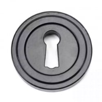 Traditional Blacksmith Art Deco Round Escutcheon