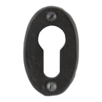 Traditional Blacksmith Oval Euro Escutcheon