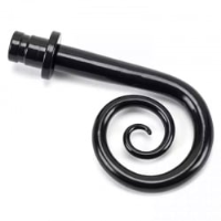 Traditional Blacksmith Monkeytail Curtain Finial