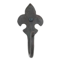 Blacksmith Beeswax Fleur De Lys Hat and Coat Hook