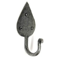 Blacksmith Pewter Patina Gothic Hat and Coat Hook