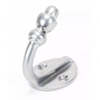 Single Acorn Hook - Satin Chrome